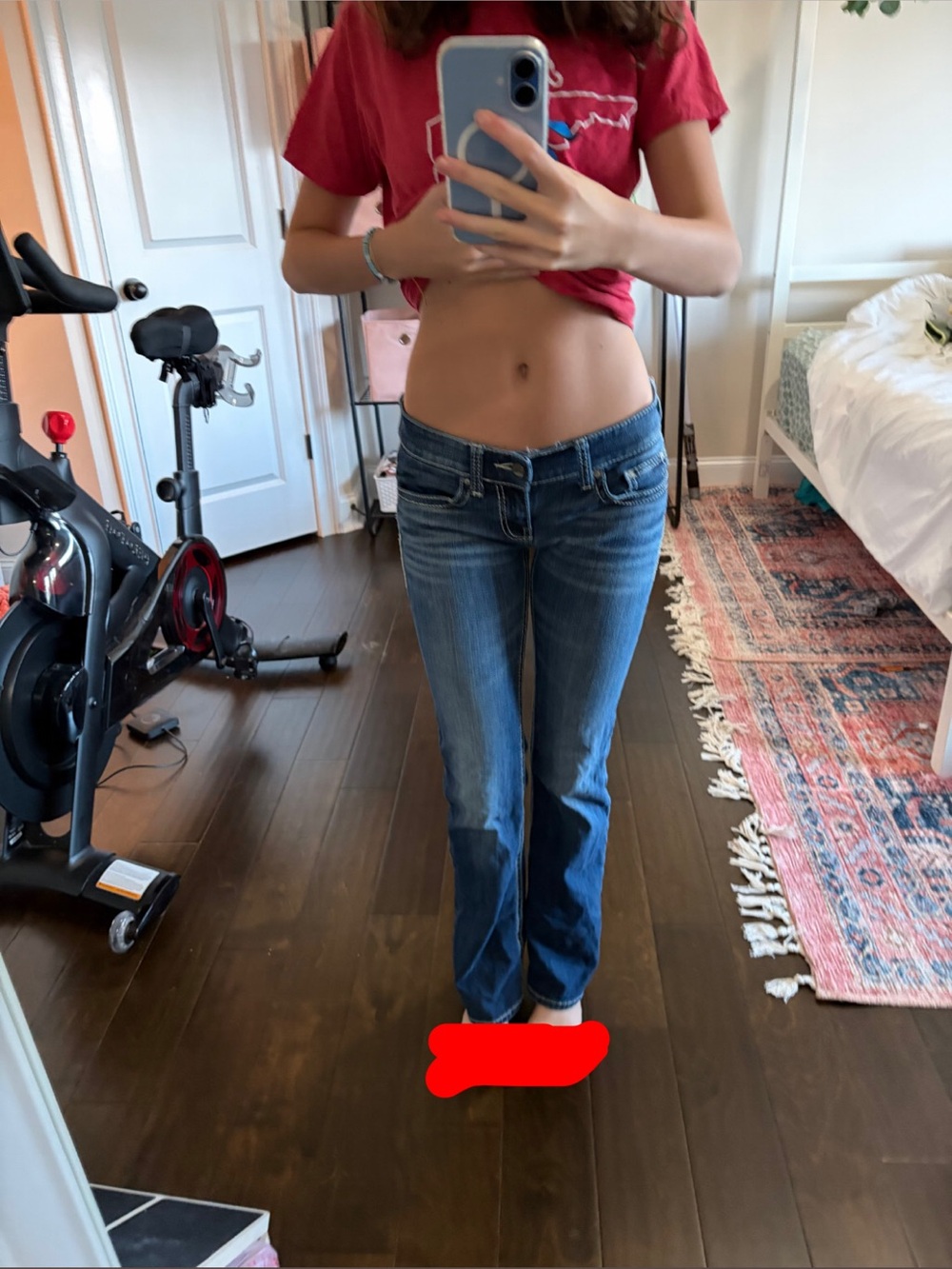 BKE Blue Slim Bootcut Jeans